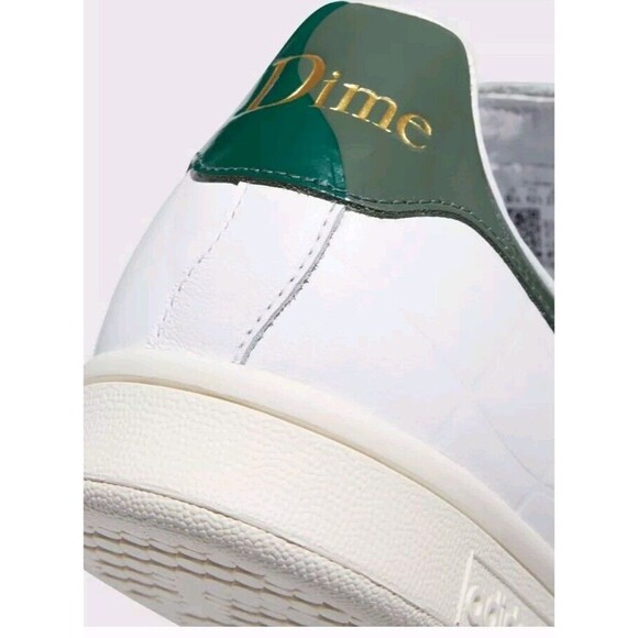 Size 11 - Dime X Adidas Stan Smith "White/Collegiate Green" - Picture 5 of 7